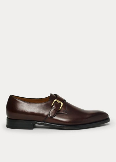 Ralph Lauren Darnell Calf Monk Strap Sko Herre Danmark (WQEOF8350)